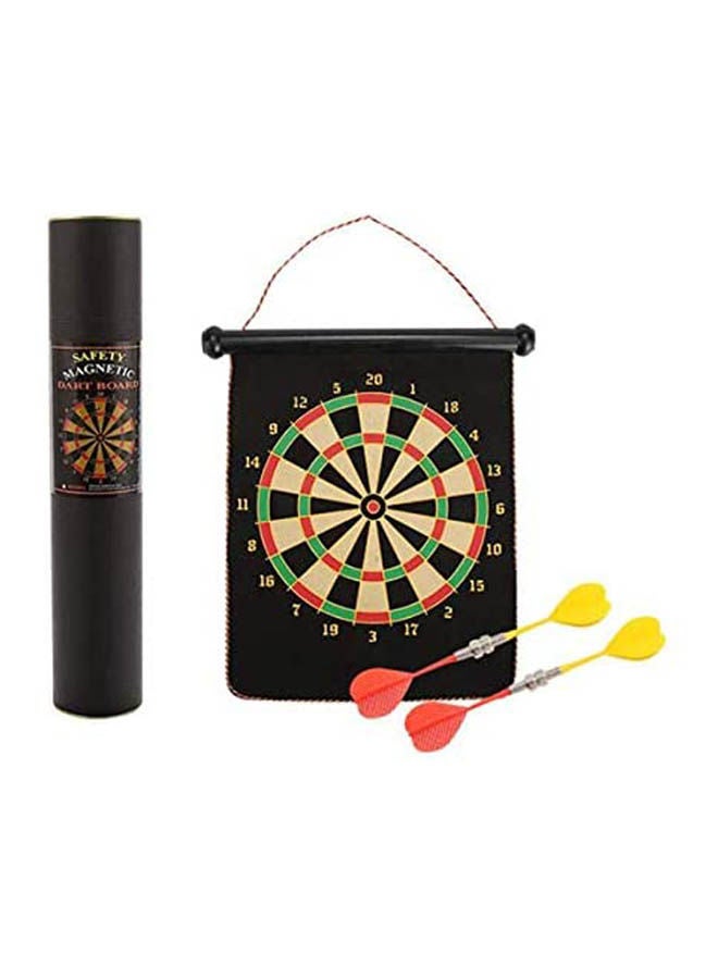 Set Fun Flocking Indoor Sport Magnetic Dart Board Double-Sided Flocking Darts Board Plate Kids Safety Sports Game Toys