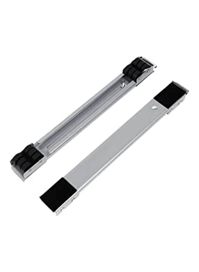 Generic Washing Machine Base Stand Movable Multi-Functional Furniture Dolly Base For Washing Machine Dryer Refrigerator Appliance Silver 45x5cm  - Image 1