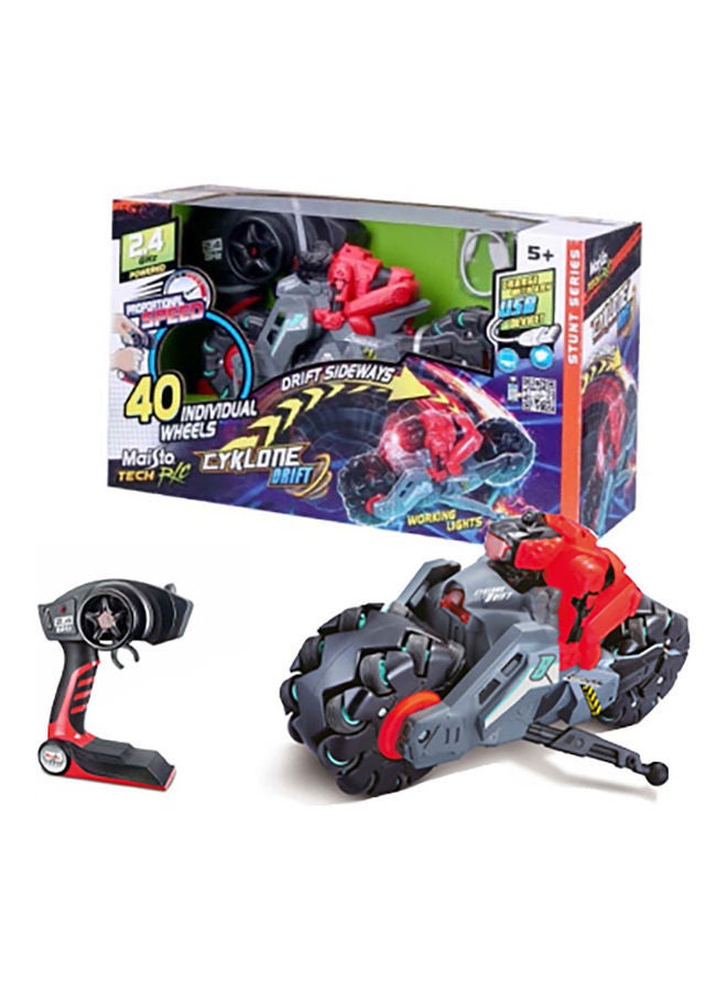 Maisto Cyclone Drift Moto With Remote Control 22x40.5x18.5cm  - Image 3