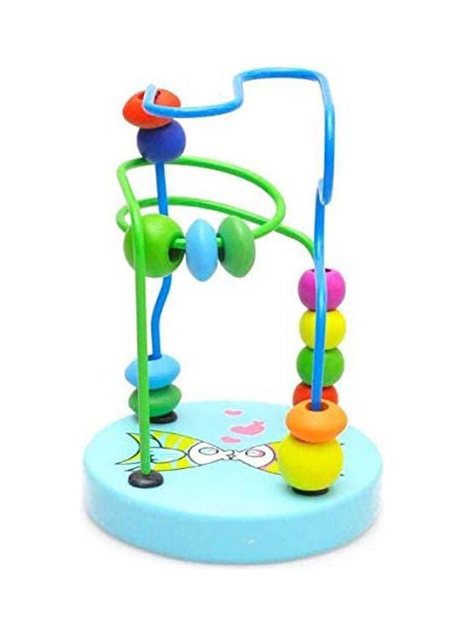 Wooden Round Beads Wire Maze Early Educational Toy Kids Math Toys - Image 1