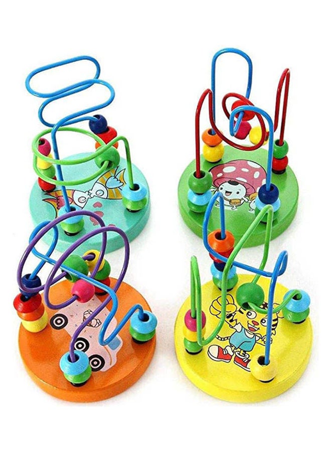 Wooden Round Beads Wire Maze Early Educational Toy Kids Math Toys - Image 2