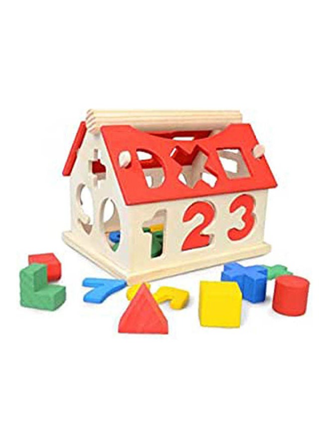 Digital House Woden Made Toy Number House 