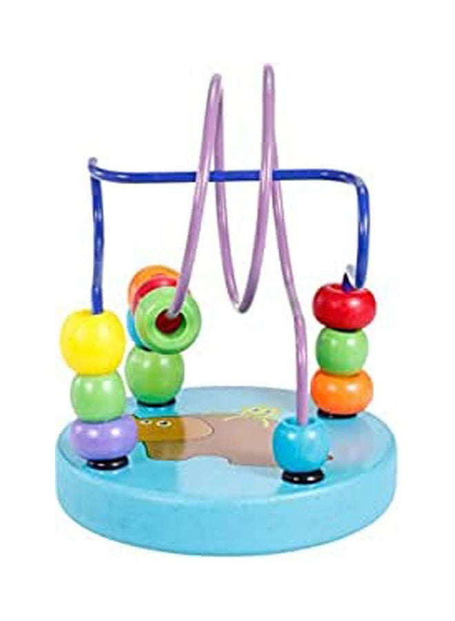 Rhinoceros Pattern Circle Mini Beads Maze Educational Toy - Image 1