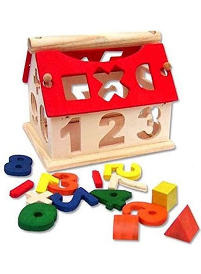 Wooden Digital House Building Blocks Toys Intellectual Toy For Kids - Image 1