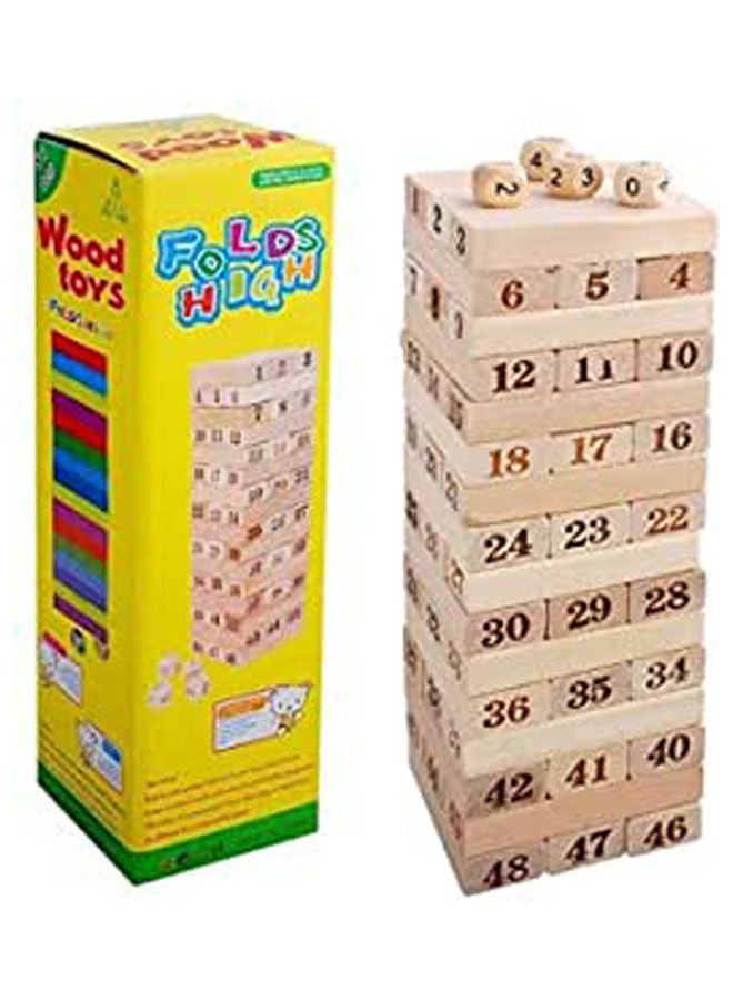 Generic - 48 Large Layers Of Stacked Wooden Blocks Stacked High - Image 1