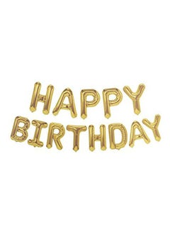 13Pcs Happy Birthday Letter Foil Inflating Balloon Party Supplies Decoration 16inch