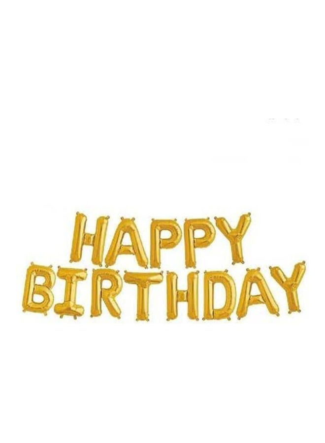 Generic - Happy Birthday Balloons Decorations Aluminum Foil Banner Balloons For Party Decorations 16inch - Image 1