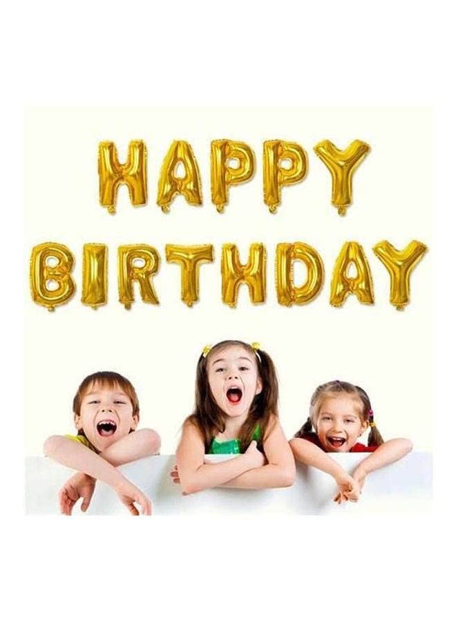 Happy Birthday Foil Balloon Banner For Birthday Parties Decorations 16inch 