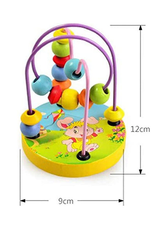 Baby Circle Bead Maze Wooden Toys Mini Round Bead Roller - Image 2