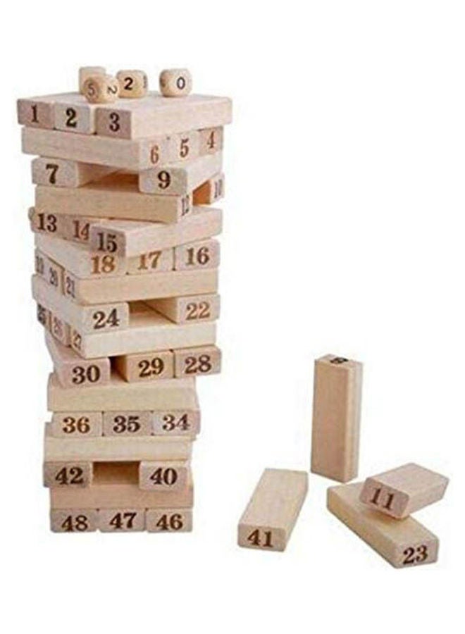 48Pcs Large Digital Layers Stacked High Building Blocks This Leisure Wooden Toys
