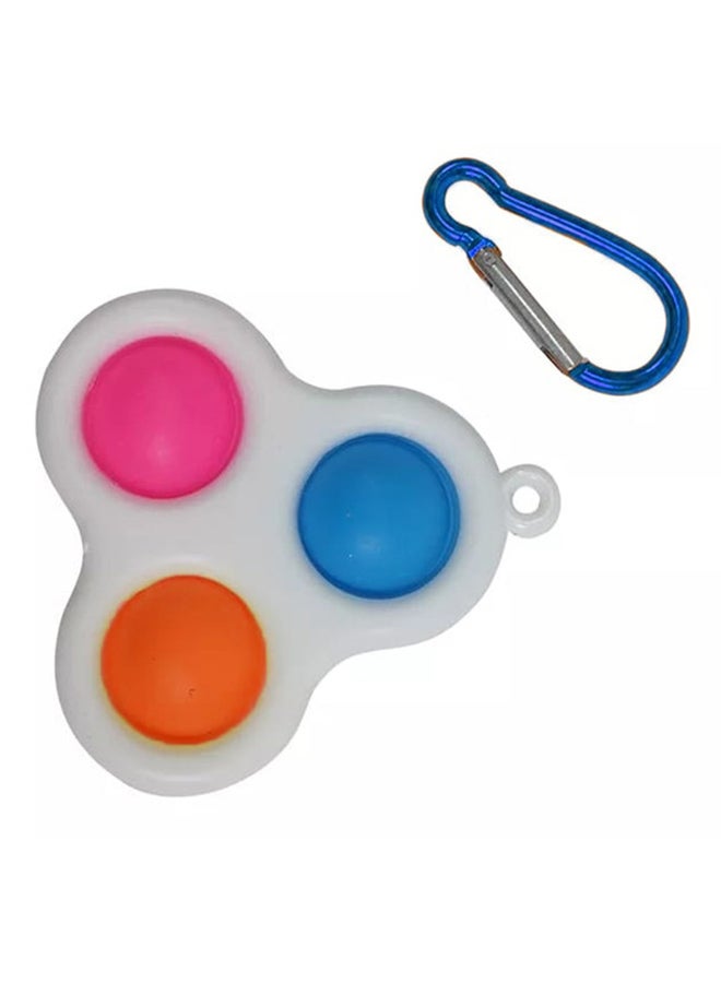 XiuWoo - Mini Pop Bubble Squeeze Sensory Fidget Stress Relief Keychain Novelty Toy 8x7cm - Image 1