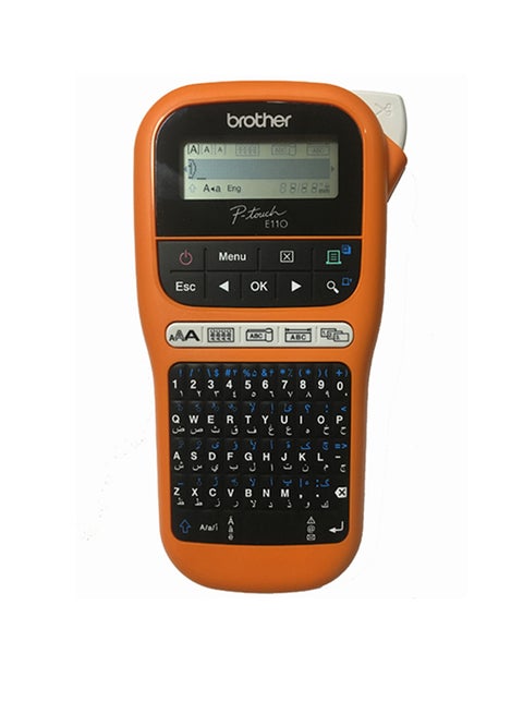 Portable Label Maker For Electricians and Network Installations PT-E110VP Orange