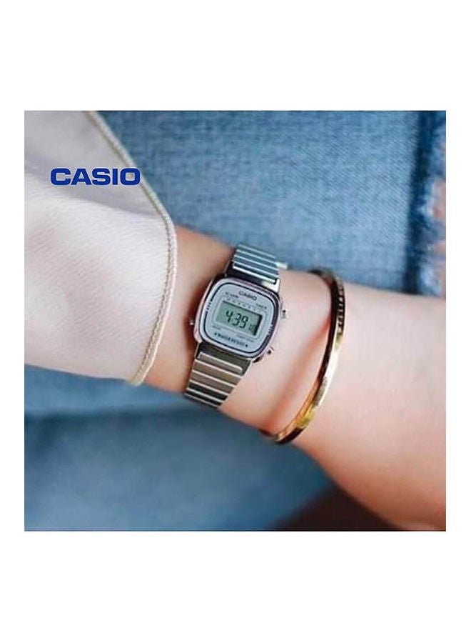 CASIO - Women's Women's Stainless Steel Digital Wrist Watch LA670WA-7DF - Image 1