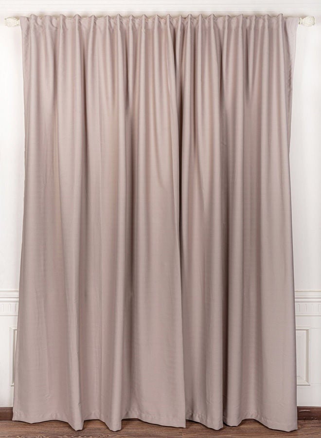 CURTAINS & RODS 1 Panel Of Blackout Room Darkening Flafy Blackout Curtain Redish Café 3x2.8meter - Image 1