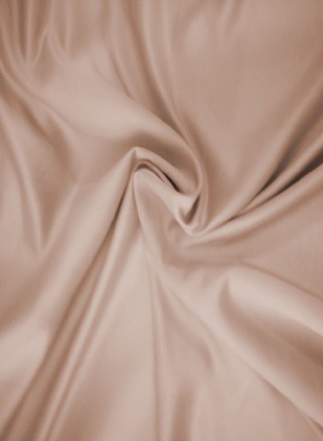 CURTAINS & RODS - 1 Panel Of Plain Silky Shine Side Croma Curtain Redish Café 1.4x2.8meter - Image 1
