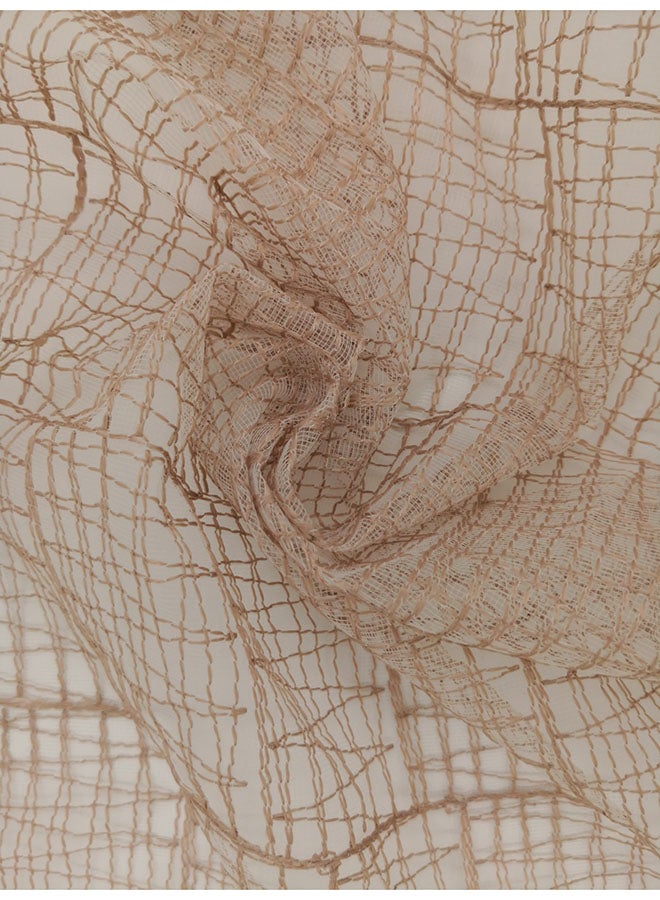 CURTAINS & RODS 1 Panel Of Embroidered Organza Speno Curtain Kashmir 3x2.8meter - Image 2