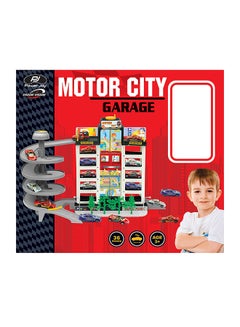 P.Joy Vroom Vroom Motor City Garage With 4 Cars  - Image 1