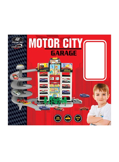 P.Joy Power Joy Vroom Vroom Motor City Garage With 4 Cars