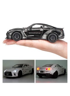 Metro Toy'S & Gift Alloy Metal Nissan GTR Pull Back Car Model With Sound Light Multicolour  - Image 4