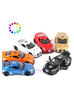 Metro Toy'S & Gift Alloy Metal Nissan GTR Pull Back Car Model With Sound Light Multicolour  - Image 5
