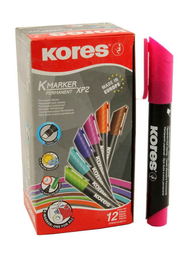 كورس Marker Prm Xp2 Chisel Magenta Burgundy - Image 1