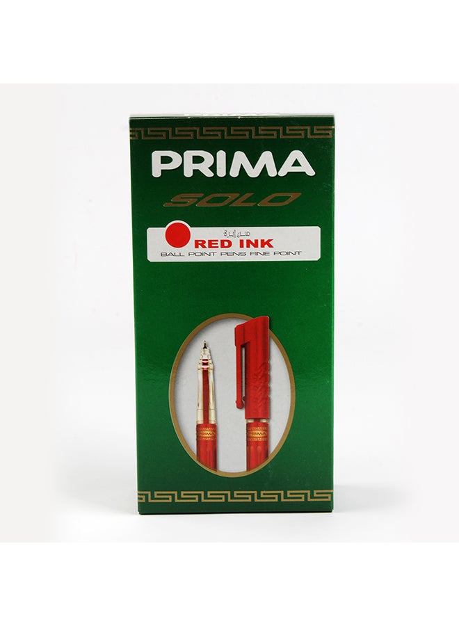 PRIMA Ballpoint Pen Solo - Needle Tip Red  - Image 1