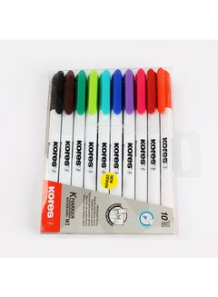 Kores KORES Marker W1 WHB 10 colours 22841 Multicolour  - Image 1