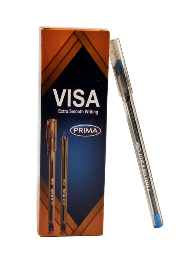 بريما قلم جاف بريما فيزا 0.7 مم ازرق أزرق - Image 2