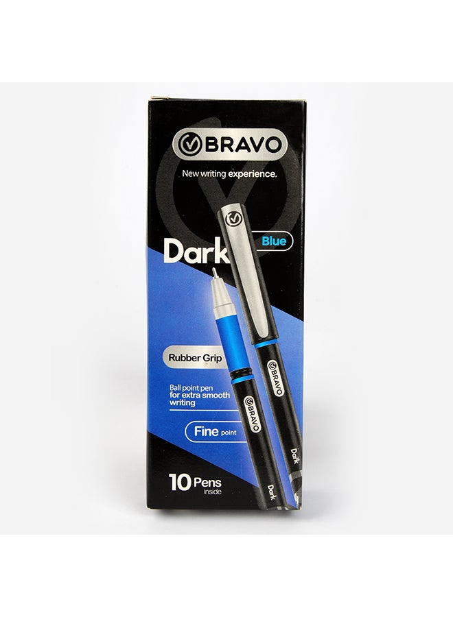 Bravo Ballpoint Pen 10 pcs Blue - Image 1