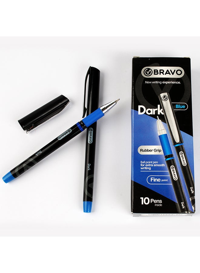 Bravo Ballpoint Pen 10 pcs Blue - Image 2