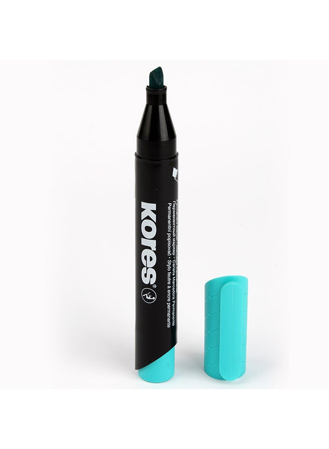 Kores KORES Marker PRM XP2 chisel Turquoise Nr 20959 Light Blue-Black - Image 3