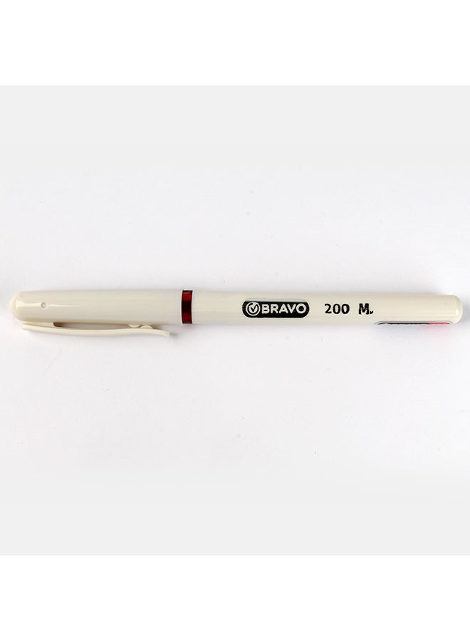 Bravo 10-Piece 1mm Ballpoint Pen Set, Model 200 Red  - Image 3