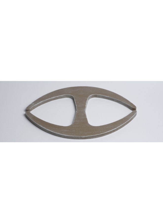 CURTAINS & RODS Metal Hook Curtain Holder Grey