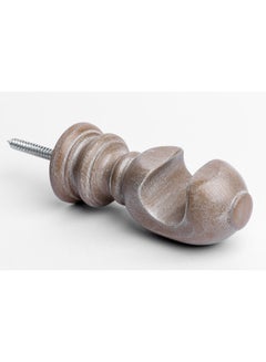 CURTAINS & RODS Kabuli single oak Grey 