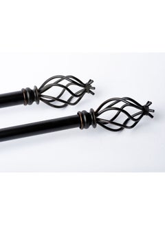 CURTAINS & RODS Metal Rustic cage Black 91-183cm  - Image 1
