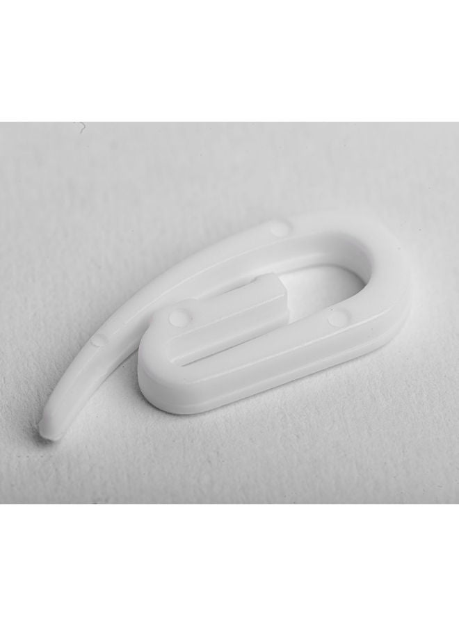 CURTAINS & RODS Plastic Curtain hooks White - Image 2