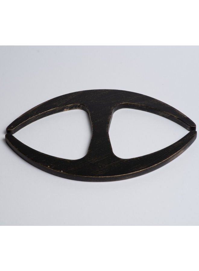 CURTAINS & RODS Metal Hook Curtain Holder Black
