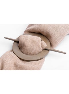 CURTAINS & RODS Metal Circular Curtain Holder Grey  - Image 1