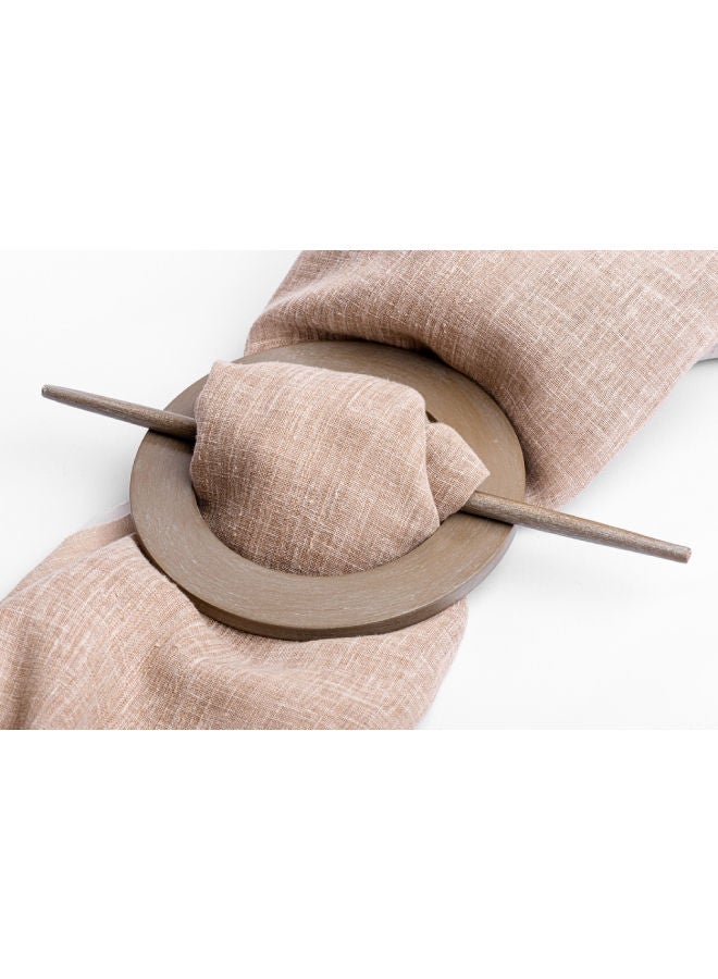 CURTAINS & RODS Metal Circular Curtain Holder Grey - Image 1
