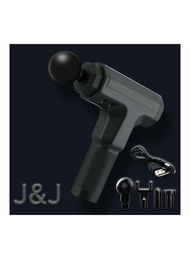 J&J Deep Tissue Muscle Electric Massage Gun ( Pro Max ) Bold Version 2 with USB Color Bold Black - Image 2