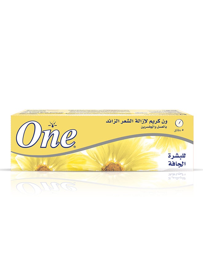 One Hair Removal Cream Enriched With Honey & Gylcerin For Dry Skin Multicolour 40grams
