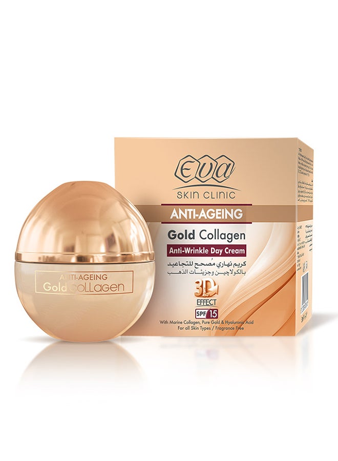 Eva Skin Clinic Gold Collagen Anti-Ageing Anti-Wrinkle Day Cream 50ml 