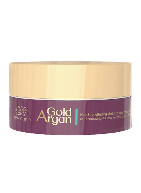 Hair Clinic Gold Argan Mask With Gold And Argan Oil White 200g