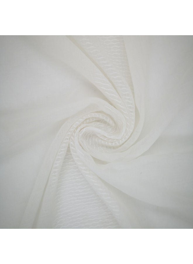 1 Panel Of Horizontally Stripes Honey Comb Peuma Curtain White 3x2.8meter - v1652772414/N53090985A_2