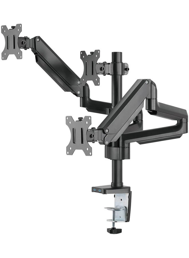 TWISTED MINDS Most 17"-27" Triple Monitor Arm Aluminum Desk Mount  - Image 2