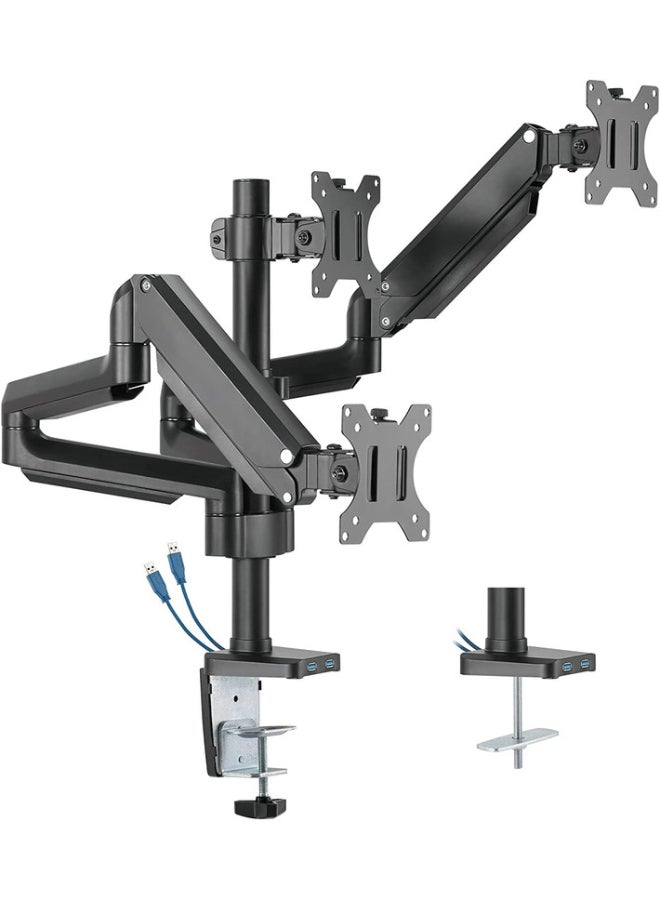 TWISTED MINDS Most 17"-27" Triple Monitor Arm Aluminum Desk Mount  - Image 1