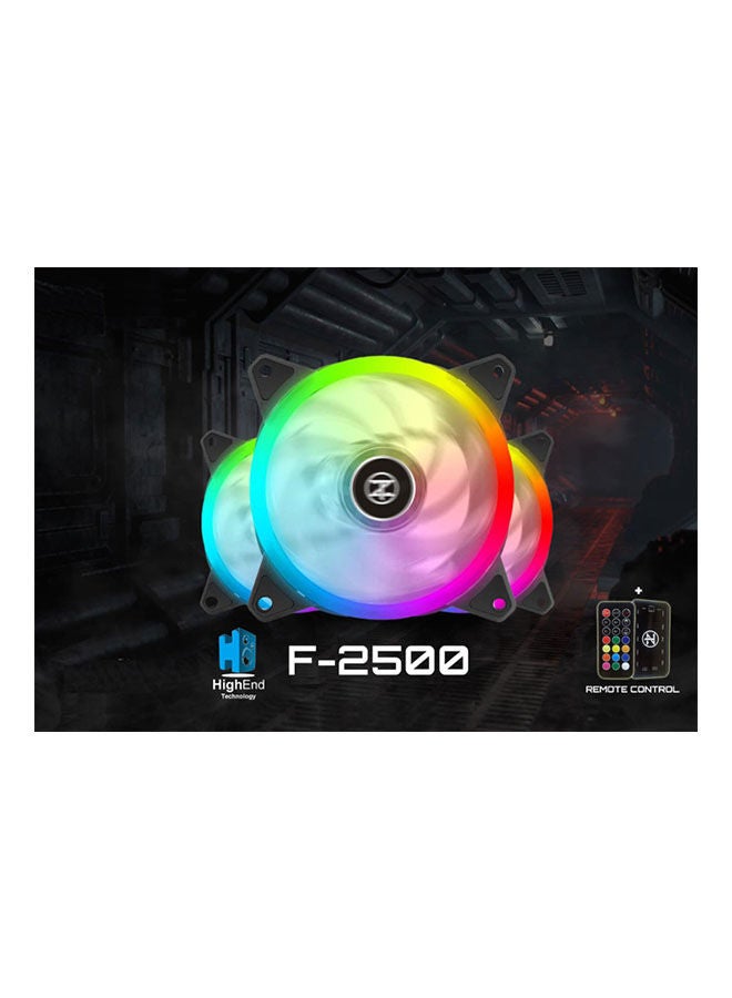 Techno Zone Argb Fan Kit With Controller Box Up To 10 Fans + Remote Control Multicolour  - Image 2