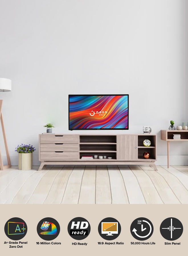 ايست من نون - شاشة تلفزيون LED عالية الدقة مقاس 32 بوصة - بصوت فائق الجودة، درجة A+، ومنفذا USB ومنفذا HDMI KE32MS316 أسود KE32MS316 أسود - Image 1