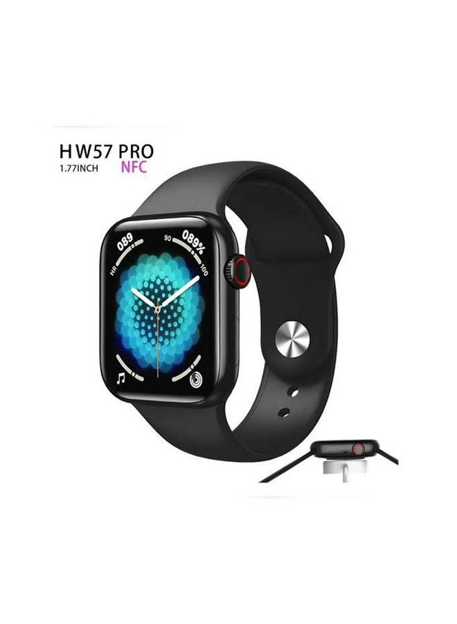 HW57 Pro (Series 7) Smart Watch 1.77 INCH IP68 Water Resist Wearable Devices HW57 Pro NFC Black  - Image 1