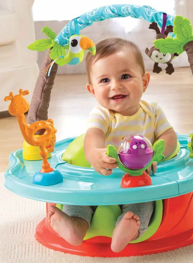 summer infant 3-Stage Deluxe Super Booster Seat 360 Degree Rotational, Wild Safari - SI 13500